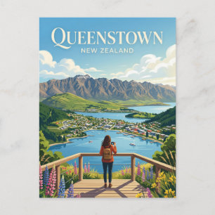 QUEENSTOWN NIEUW-ZEELAND BRIEFKAART