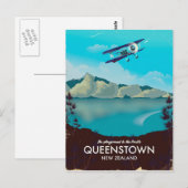 Queenstown Nieuw-Zeeland Briefkaart (Voorkant / Achterkant)