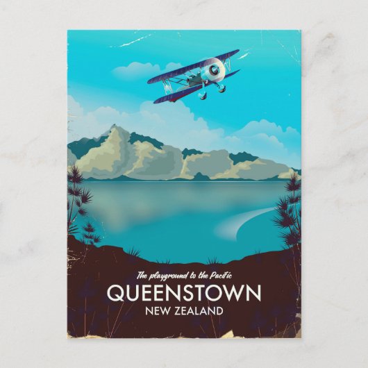 Queenstown Nieuw-Zeeland Briefkaart (Voorkant)