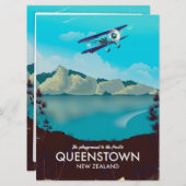 Queenstown Nieuw-Zeeland Kaart (Voorkant / Achterkant)