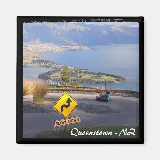 Queenstown, Nieuw-Zeeland - Luge 2 (Koelkastmagnee Magneet (Voorkant)
