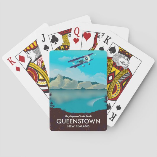 Queenstown Nieuw-Zeeland Pokerkaarten (Achterkant)