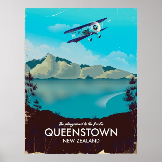Queenstown Nieuw-Zeeland Poster (Voorkant)