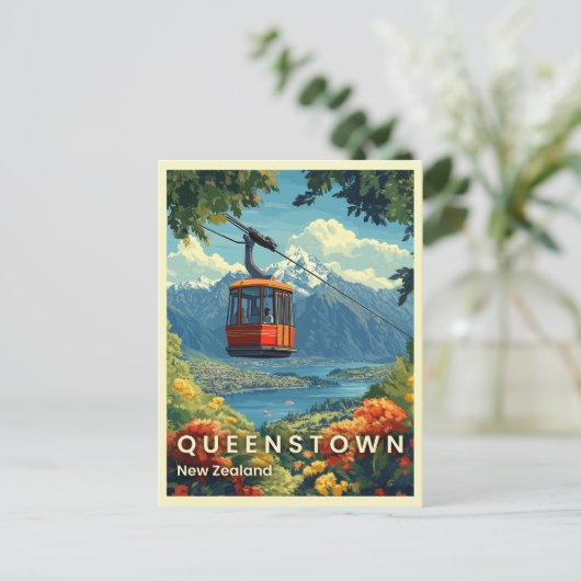 Queenstown, Nieuw-Zeeland Prachtige berg Uitzichte Briefkaart (Staand voorkant)