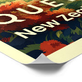 Queenstown, Nieuw-Zeeland Prachtige berg Uitzichte Poster (Hoek)