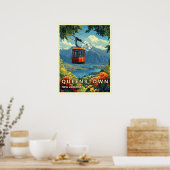 Queenstown, Nieuw-Zeeland Prachtige berg Uitzichte Poster (Keuken)