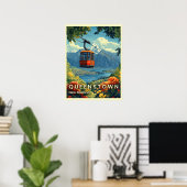 Queenstown, Nieuw-Zeeland Prachtige berg Uitzichte Poster (Thuiskantoor)