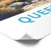 Queenstown Nieuw-Zeeland Reisprint Poster (Hoek)