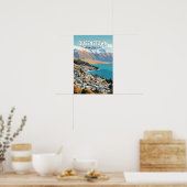 Queenstown Nieuw-Zeeland Reizen Kunst Vintage Poster (Keuken)