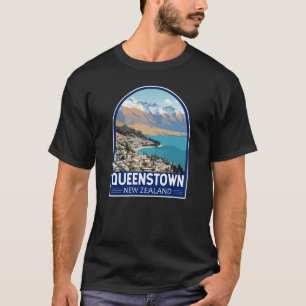 Queenstown Nieuw-Zeeland Travel Art Vintage T-shirt
