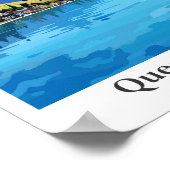 Queenstown Nieuw-Zeeland Vintage Travel Illustrati Poster (Hoek)