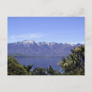 Queenstown, NZ Mountains & Lake Natuur Briefkaarte Briefkaart