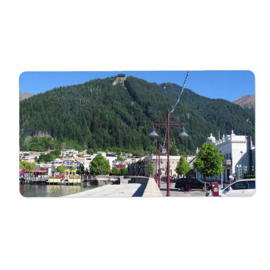 Queenstown, Otago, Nieuw-Zeeland Etiket (Voorkant)