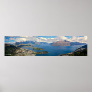 Queenstown Panorama NZ Poster