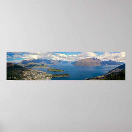 Queenstown Panorama NZ Poster (Voorkant)