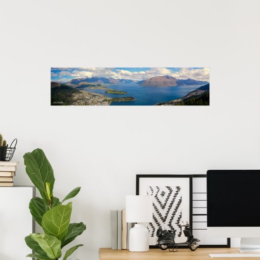 Queenstown Panorama Poster (Thuiskantoor)