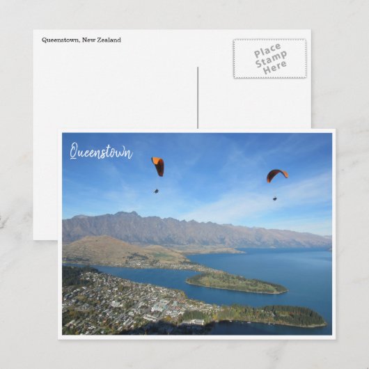 queenstown-punt briefkaart (Voorkant / Achterkant)