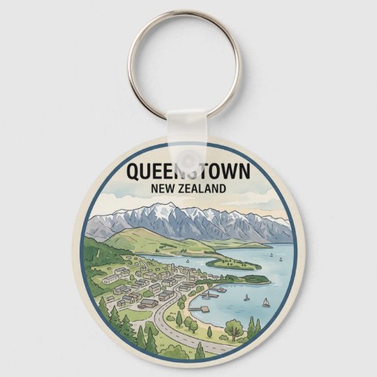 Queenstown Sleutelhanger (Voorkant)
