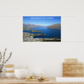 Queenstown van Bob's Peak, Nieuw-Zeeland - Poster (Keuken)