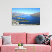 Queenstown vanaf Bob's Peak, Nieuw-Zeeland - Canva Canvas Afdruk (Insitu (Woonkamer))