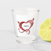 Queentet Shot Glass Glas (Voorkant)