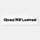 Quee'NZ'lander Bumpersticker (Voorkant)