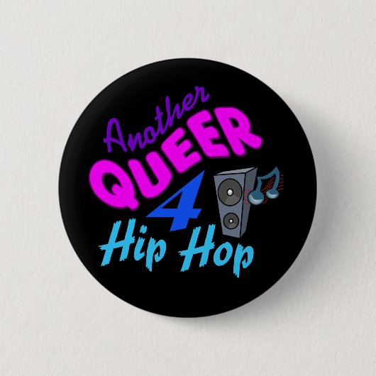Queer 4 Hip Hop-knop Ronde Button 5,7 Cm (Voorkant)