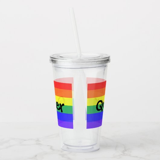Queer Acryl Drinkbeker (Links)