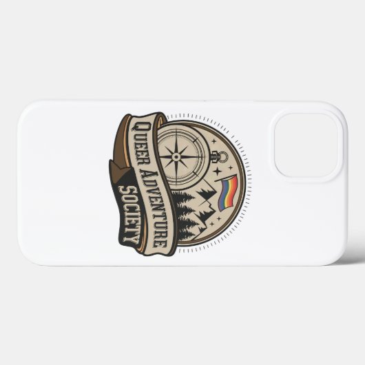 Queer Adventure Society iPhone hoesje (Achterkant (horizontaal))
