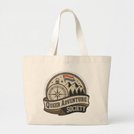Queer Adventure Society:  ontdekkingsreiziger Canv Grote Tote Bag