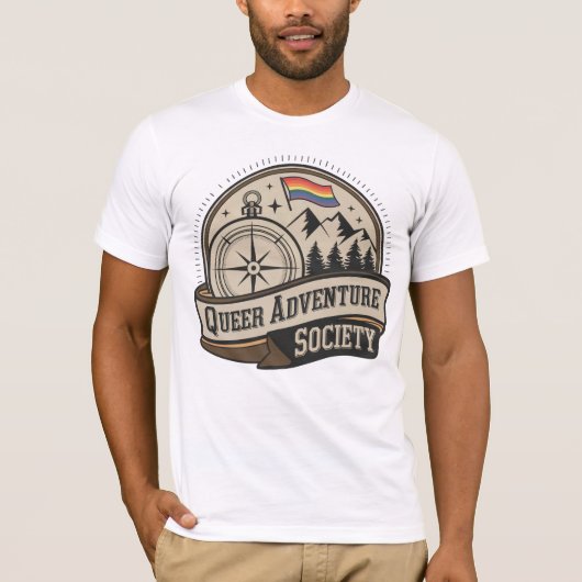 Queer Adventure Society Shirt -  Explorer (Voorkant)