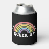 Queer AF Gay Pride Lesbian Trans Bisexual LGBTQ Blikjeskoeler (Blikje Voorkant)
