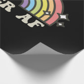 Queer AF Regenboog Gay Lesbisch Trans Biseksueel L Cadeaupapier (Hoek)