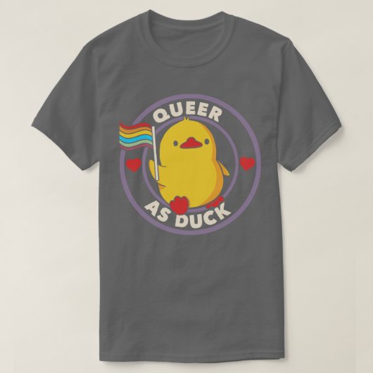 Queer als Duck Pride van Tobe Fonseca T-shirt (Design voorkant)