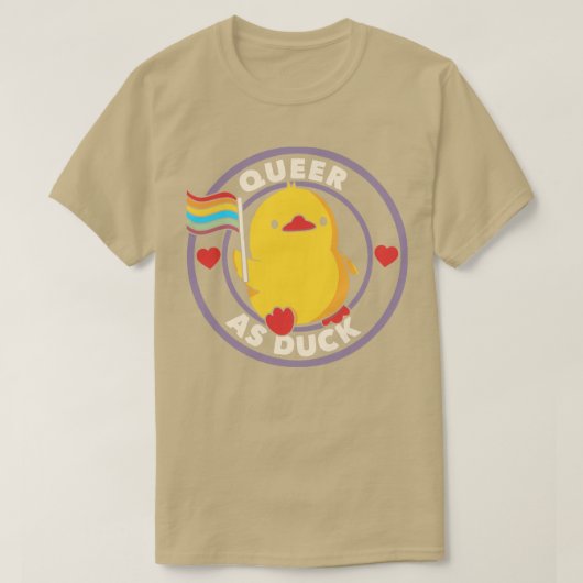 Queer als Duck Pride van Tobe Fonseca T-shirt (Design voorkant)