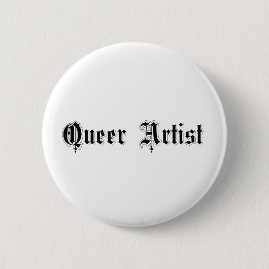 Queer Artist Ronde Button 5,7 Cm (Voorkant)