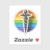 Queer Asclepius Sticker (Vel)