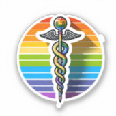 Queer Asclepius Sticker (Voorkant)