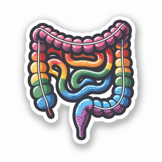 Queer Colon Sticker (Voorkant)