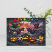 🎃🌈 Queer & Creepy Halloween kaart (Staand voorkant)