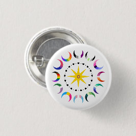 Queer Crescent Pride Maanden Ronde Button 3,2 Cm