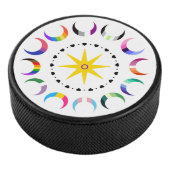 Queer Crescent Pride Manen Hockey Puck (3/4)