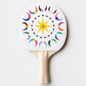 Queer Crescent Pride Manen Tafeltennisbatje (Achterkant)