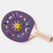 Queer Crescent Pride Manen Tafeltennisbatje (Zijkant)