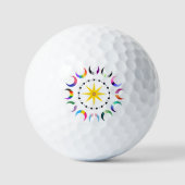 Queer Crescent Pride Moons Golfballen (Voorkant)