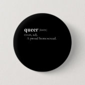 QUEER (definitie) Ronde Button 5,7 Cm (Voorkant)