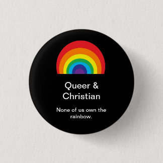 Queer en Christelijk Ronde Button 3,2 Cm