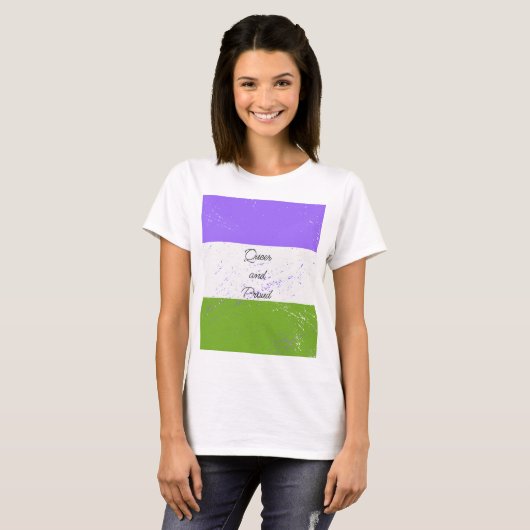 Queer en groep t-shirt (Voorkant volledig)