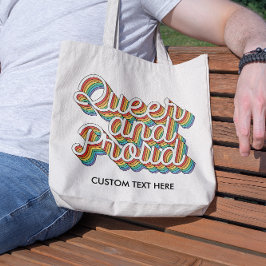 QUEER EN TROTS REGENBOOGVLAG ESTHETICA '70 TOTE BAG