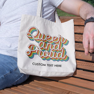 QUEER EN TROTS REGENBOOGVLAG ESTHETICA '70 TOTE BAG